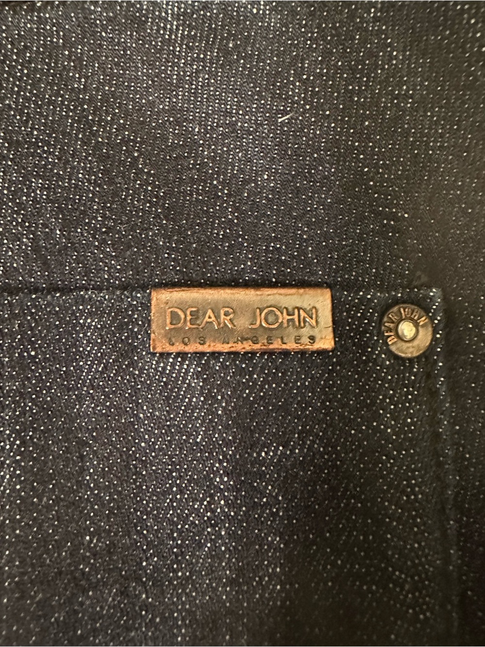 🔥💙🔥 Pristine Condition, Dear John Dark Blue Bootcut Jeans, Size 30/10 - Picture 5 of 13